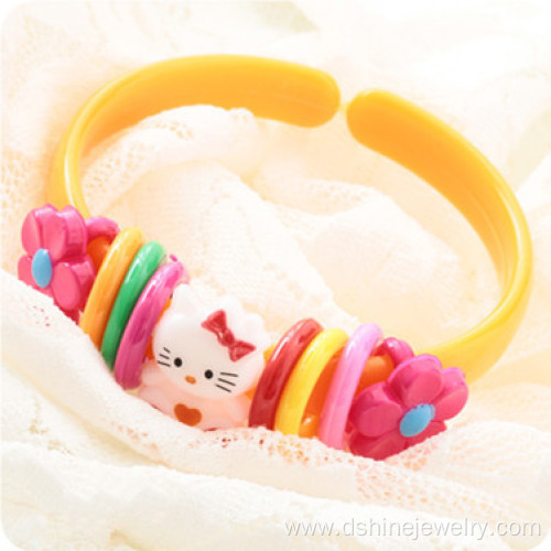 Cute Animal Shaped Children Cuff Plastic Bangles Wholesale